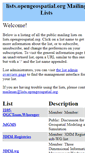 Mobile Screenshot of lists.opengeospatial.org